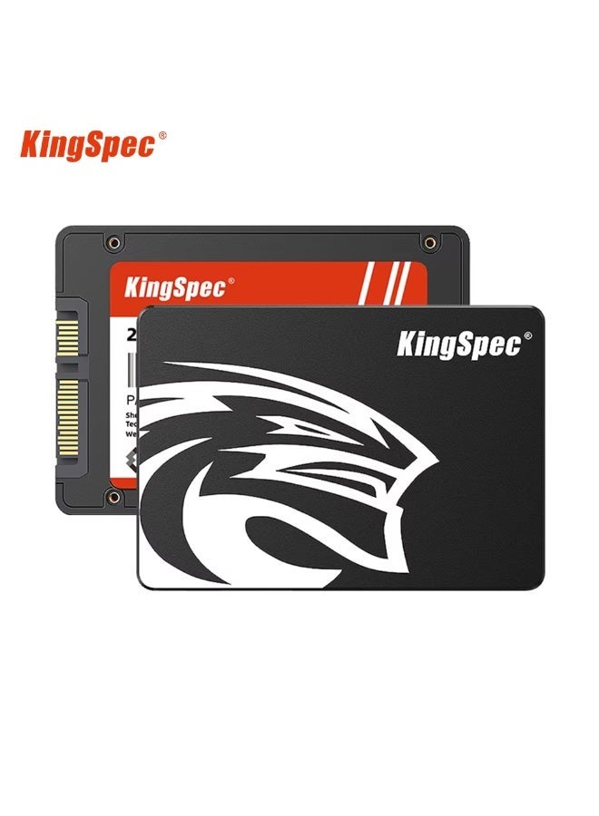 كينجس بيك محرك أقراص الحالة الصلبة KingSpec P4 بسعة 240 جيجابايت، مقاس 2.5 بوصة، واجهة SATA ||| محرك أقراص الحالة الصلبة بسعة 240 جيجابايت لأجهزة الكمبيوتر المكتبية والمحمولة وأجهزة PS5 وXbox، مقاوم للصدمات والاهتزازات، بتقنية 3D NAND - Image 1